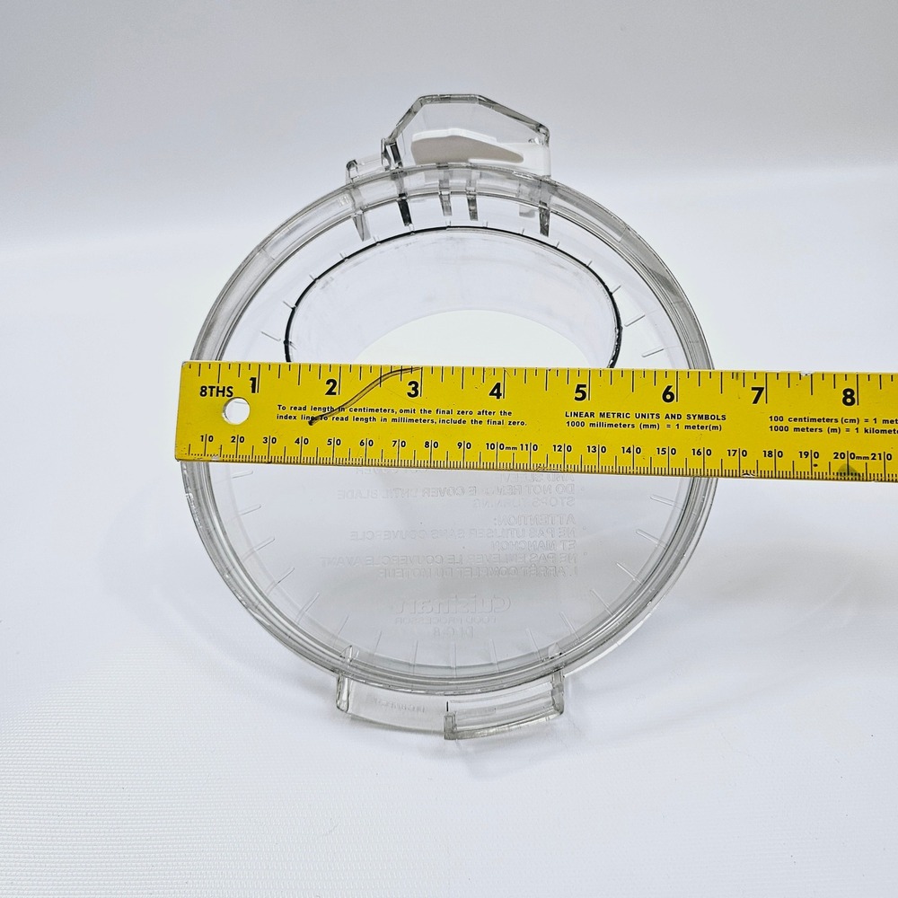 Cuisinart DLC-8 Food Processor Lid DLC-877BGTX Lid Cover Replacement OEM - Picture 10 of 10